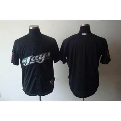 Toronto Blue Jays Blank Black Cool Base Stitched MLB Jersey