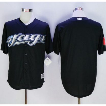 Toronto Blue Jays Blank Black New Cool Base Stitched MLB Jersey