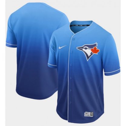Nike Toronto Blue Jays Blank Royal Fade Authentic Stitched MLB Jersey