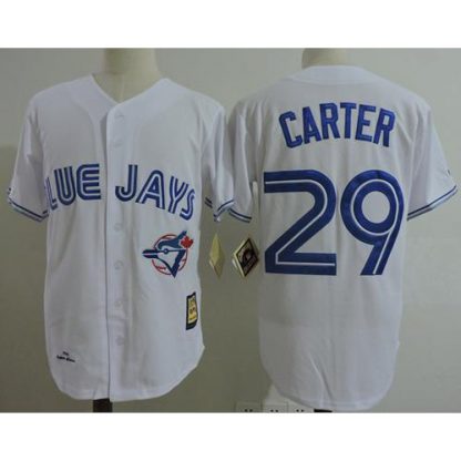 Mitchell And Ness 1993 Toronto Blue Jays #29 Joe Carter White Stitched MLB Jersey