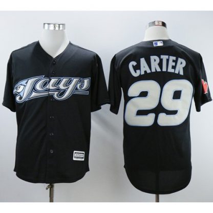 Toronto Blue Jays #29 Joe Carter Black 2008 Turn Back The Clock Stitched MLB Jersey