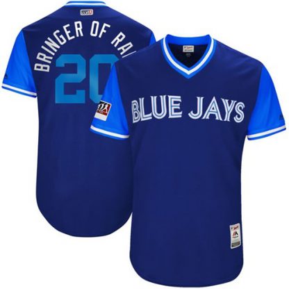Toronto Blue Jays #20 Josh Donaldson Light Blue "Bringer of Rain" Players Weekend Authentic Stitched MLB Jersey
