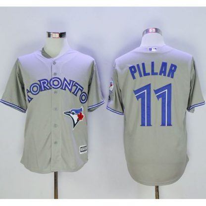Toronto Blue Jays #11 Kevin Pillar Grey New Cool Base 40th Anniversary Stitched MLB Jersey