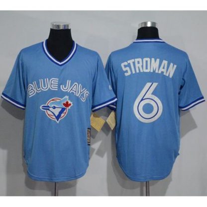 Toronto Blue Jays #6 Marcus Stroman Light Blue Cooperstown Throwback Stitched MLB Jersey