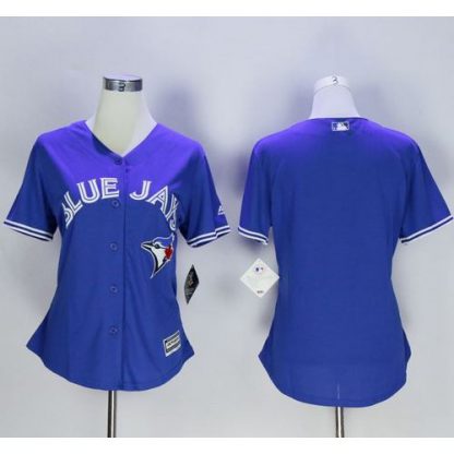 Toronto Blue Jays Blank Blue Women's Fashion Stitched MLB Jersey
