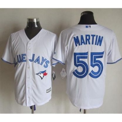 Toronto Blue Jays #55 Russell Martin White New Cool Base Stitched MLB Jersey
