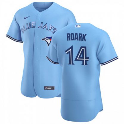 Toronto Toronto Blue Jays #14 Tanner Roark Men's Nike Light Blue Alternate 2020 Authentic Player MLB Jersey