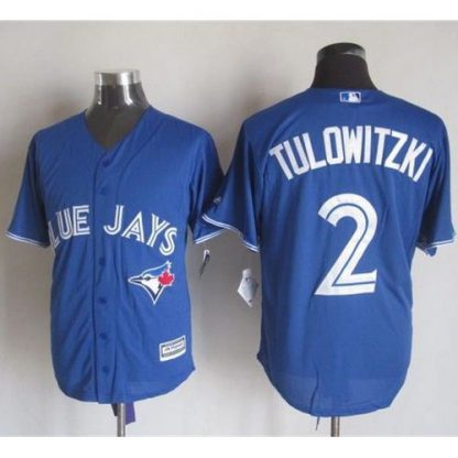 Toronto Blue Jays #2 Troy Tulowitzki Blue New Cool Base Stitched MLB Jersey