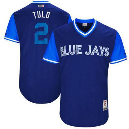 Toronto Blue Jays #2 Troy Tulowitzki Navy "Tulo" Players Weekend Authentic Stitched MLB Jersey