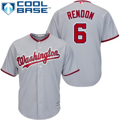 Washington Nationals #6 Anthony Rendon Grey Cool Base Stitched Youth MLB Jersey