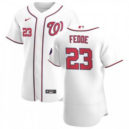 Washington Washington Nationals #23 Erick Fedde Men's Nike White Home 2020 Authentic Player MLB Jersey