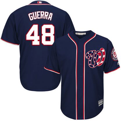 Washington Nationals #48 Javy Guerra Navy Blue New Cool Base Stitched MLB Jersey