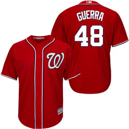 Washington Nationals #48 Javy Guerra Red New Cool Base Stitched MLB Jersey