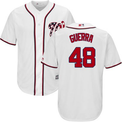 Washington Nationals #48 Javy Guerra White New Cool Base Stitched MLB Jersey