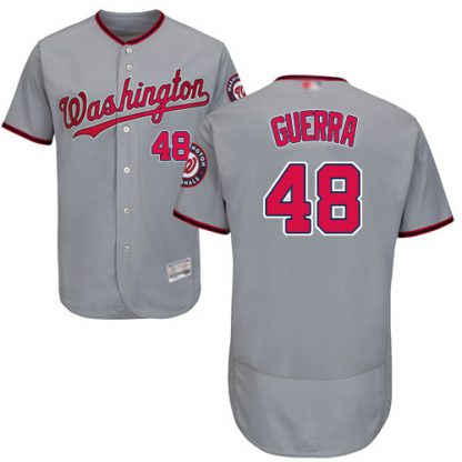 Washington Nationals #48 Javy Guerra Grey Flexbase Authentic Collection Stitched MLB Jersey