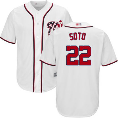 Washington Nationals #22 Juan Soto White New Cool Base Stitched MLB Jersey