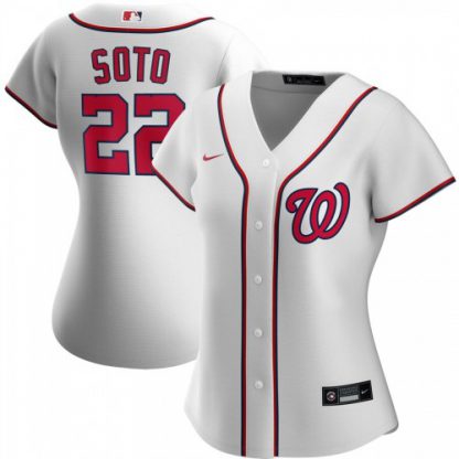 Washington Washington Nationals #22 Juan Soto Nike Women's Home 2020 MLB Player Jersey White