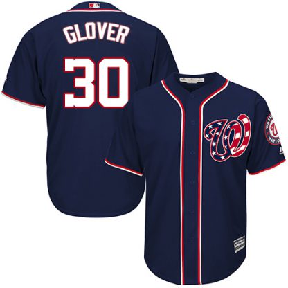 Washington Nationals #30 Koda Glover Navy Blue New Cool Base Stitched MLB Jersey