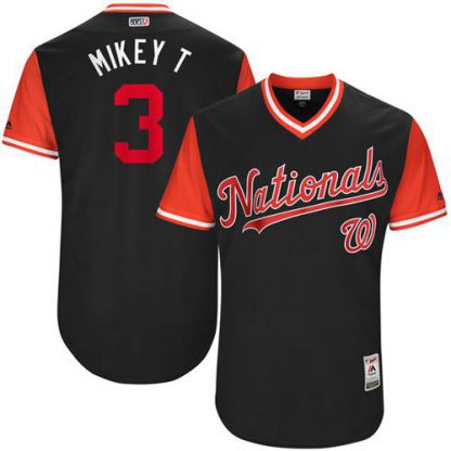 Washington Nationals #3 Michael Taylor Navy "Mikey T" Players Weekend Authentic Stitched MLB Jersey