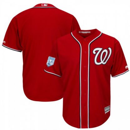 Washington Nationals Blank Red 2019 Spring Training Cool Base Stitched MLB Jersey