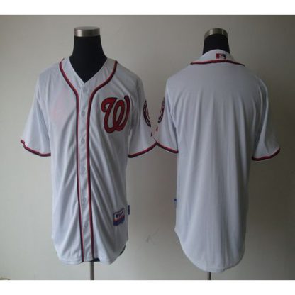 Washington Nationals Blank White Cool Base Stitched MLB Jersey