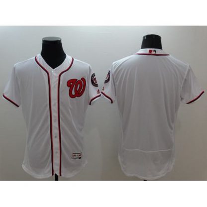 Washington Nationals Blank White Flexbase Authentic Collection Stitched MLB Jersey