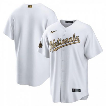 Washington Washington Nationals Blank Men's Nike White 2022 MLB All-Star Game Replica Jersey