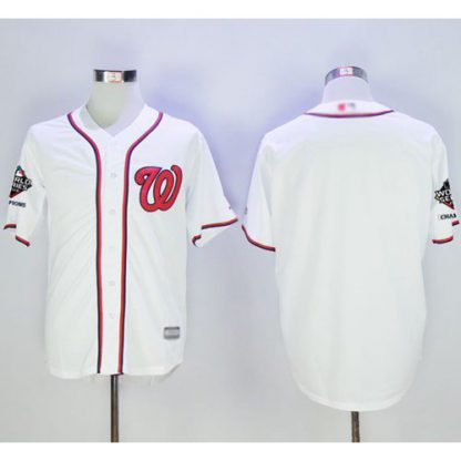 Washington Nationals Blank White New Cool Base 2019 World Series Champions Stitched MLB Jersey