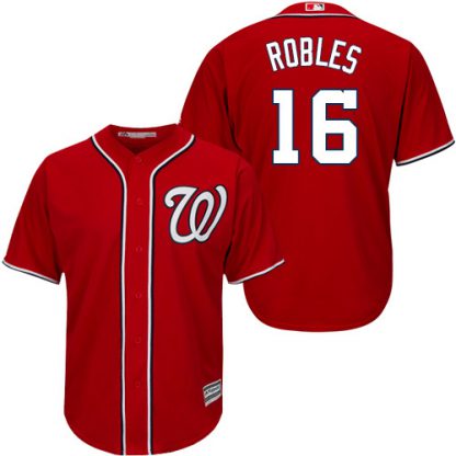 Washington Nationals #16 Victor Robles Red New Cool Base Stitched Youth MLB Jersey
