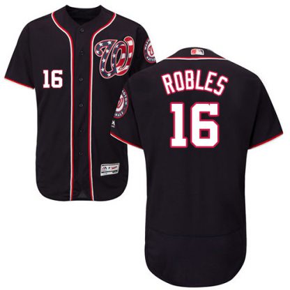 Washington Nationals #16 Victor Robles Navy Blue Flexbase Authentic Collection Stitched MLB Jersey