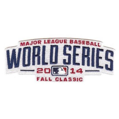 Stitched MLB 2014 World Series Logo Jersey Sleeve Patch (Kansas City Kansas City Royals & San Francisco San Francisco Giants)