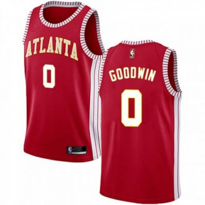 Nike Atlanta Hawks #0 Brandon Goodwin Red NBA Swingman Statement Edition Jersey