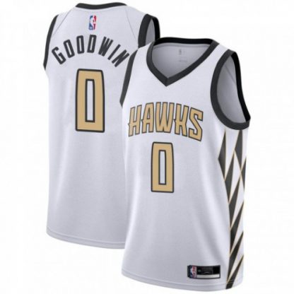 Nike Atlanta Hawks #0 Brandon Goodwin White Youth NBA Swingman City Edition 2018/19 Jersey