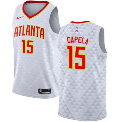 Nike Atlanta Hawks #15 Clint Capela White Women's NBA Swingman Association Edition Jersey