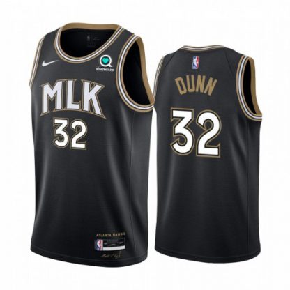 Nike Atlanta Hawks #32 Kris Dunn Black Youth NBA Swingman 2020-21 City Edition Jersey