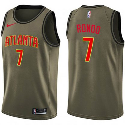 Nike Atlanta Hawks #7 Rajon Rondo Green NBA Swingman Salute to Service Jersey
