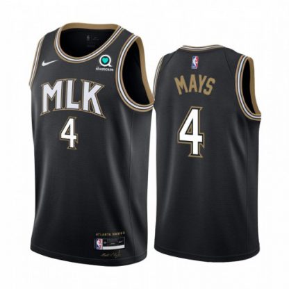 Nike Atlanta Hawks #4 Skylar Mays Black Women's NBA Swingman 2020-21 City Edition Jersey