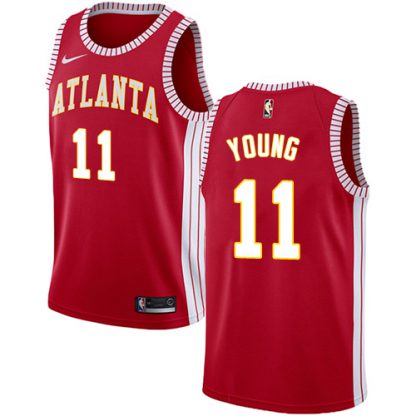 Nike Atlanta Hawks #11 Trae Young Red NBA Swingman Statement Edition Jersey