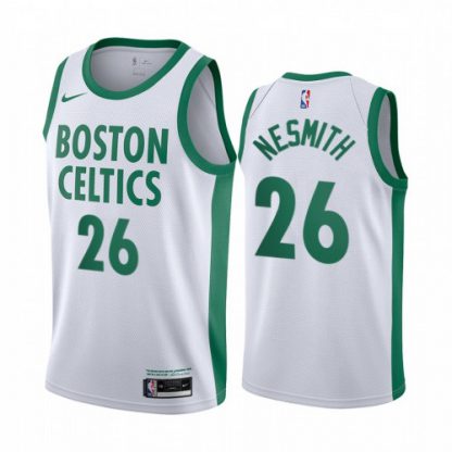 Nike Boston Celtics #26 Aaron Nesmith White Youth NBA Swingman 2020-21 City Edition Jersey