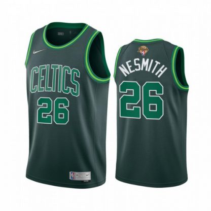 Nike Boston Celtics #26 Aaron Nesmith Green Swingman Youth 2022 NBA Finals Earned Edition Jersey