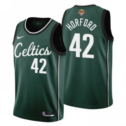 Nike Boston Celtics #42 Al Horford Youth 2022 NBA Finals City Edition Jersey - Cherry Blossom Green