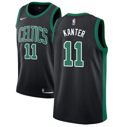Nike Boston Celtics #11 Enes Kanter Black NBA Swingman Statement Edition Jersey