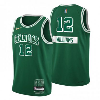 Boston Boston Celtics #12 Grant Williams Men's Nike Green 2021/22 Swingman NBA Jersey - City Edition