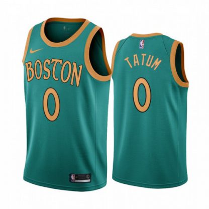 Nike Boston Celtics #0 Jayson Tatum Green 2019-20 City Edition NBA Jersey
