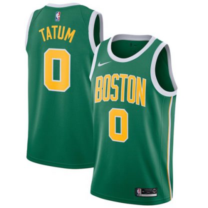 Nike Boston Celtics #0 Jayson Tatum Green NBA Swingman Earned Edition Jersey