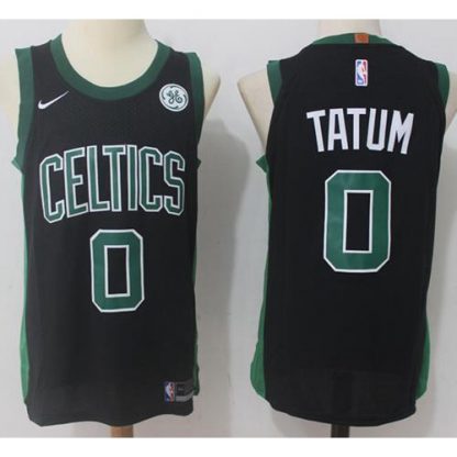Nike Boston Celtics #0 Jayson Tatum Black NBA Swingman Statement Edition Jersey