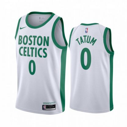 Nike Boston Celtics #0 Jayson Tatum White Youth NBA Swingman 2020-21 City Edition Jersey