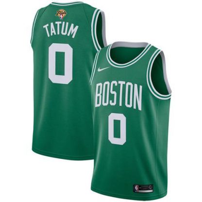 Nike Boston Celtics #0 Jayson Tatum Green Youth 2022 NBA Finals Swingman Icon Edition Jersey