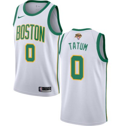 Nike Boston Celtics #0 Jayson Tatum White Women's 2022 NBA Finals Swingman City Edition Jersey