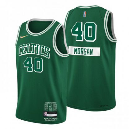 Boston Boston Celtics #40 Juwan Morgan Men's Nike Green 2021/22 Swingman NBA Jersey - City Edition